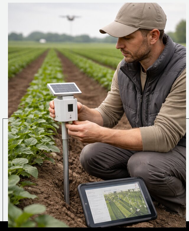 IoT мониторинг сельскохозяйственных полей и контроля в Удомле