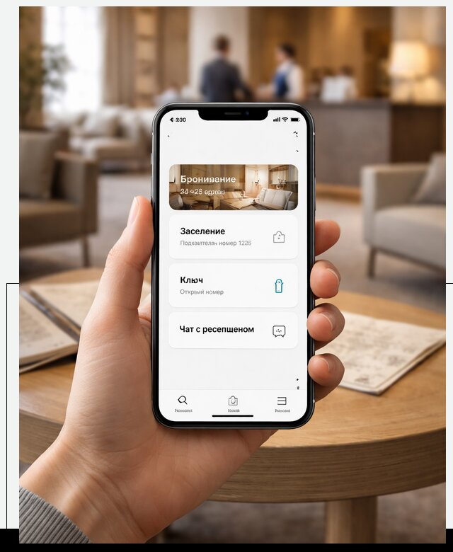 Мобильное приложение для гостей отеля в Удомле, управление сервисом